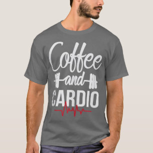 Kaffee und Cardio Lover Workout-Enthusiast Christm T-Shirt