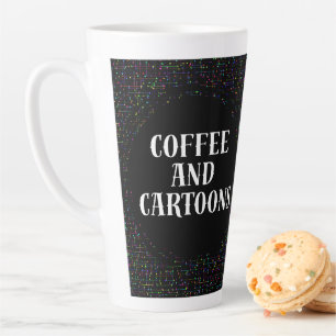 Kaffee und Cartoons Milchtasse