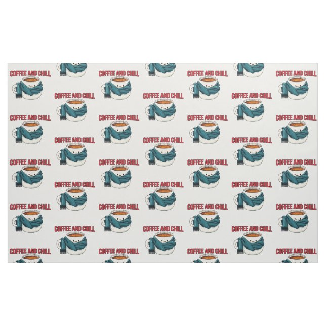 Kaffee und Chill Stoff (Fat Quarter (45,7 x 55,9 cm))