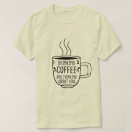 Kaffee und Coffein trinken Liebhaber des Sonnenunt T-Shirt