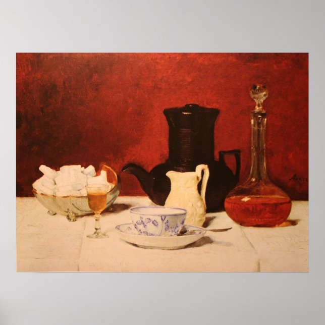 Kaffee und Cognac Poster (Vorne)