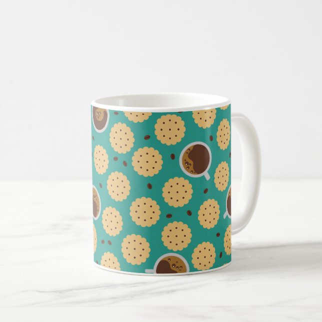 Kaffee und Cookies Kaffeetasse (VorderseiteRechts)