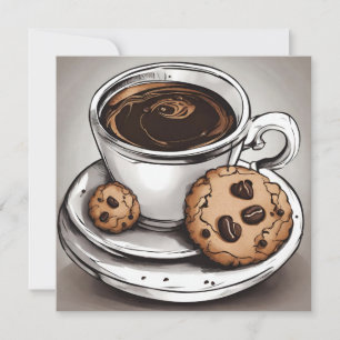 Kaffee und Cookies Karte