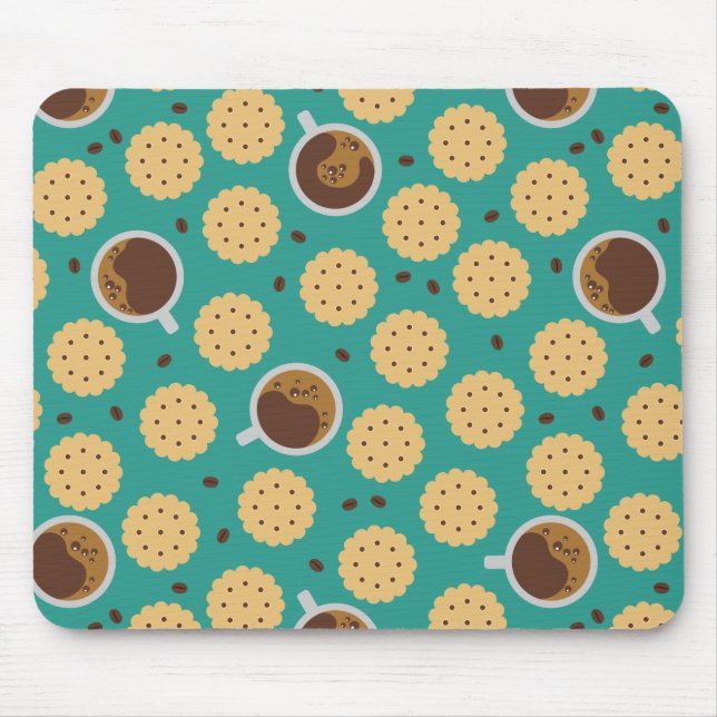 Kaffee und Cookies Mousepad (Vorne)