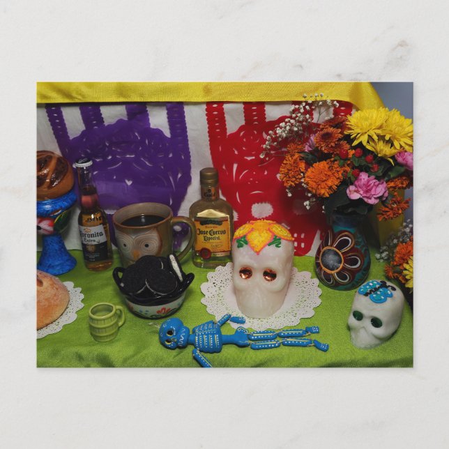 Kaffee und Cookies Postkarte (Vorderseite)