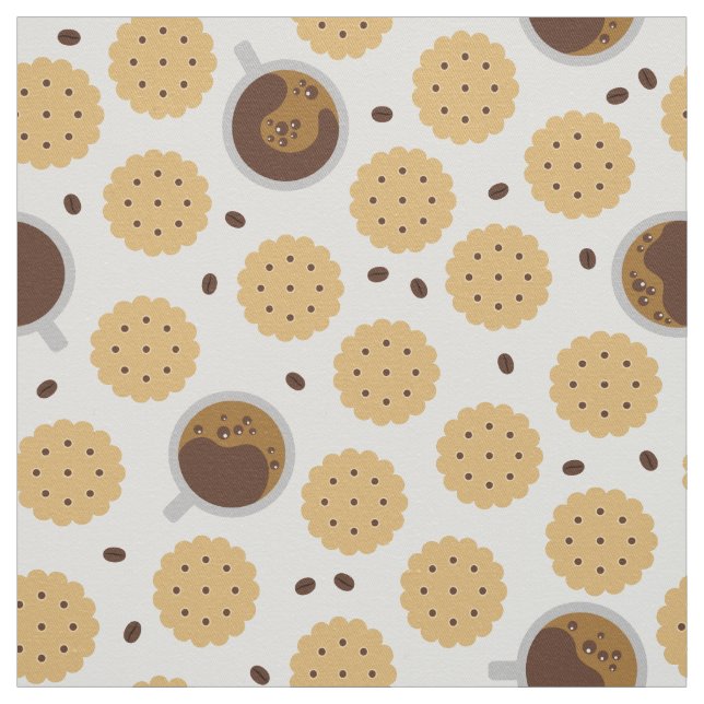 Kaffee und Cookies Stoff (Muster)