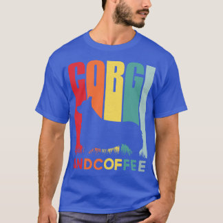 Kaffee und Corgis Vintag T-Shirt