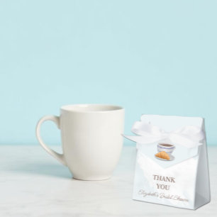 Kaffee und Croissants Brautparty Geschenkschachtel