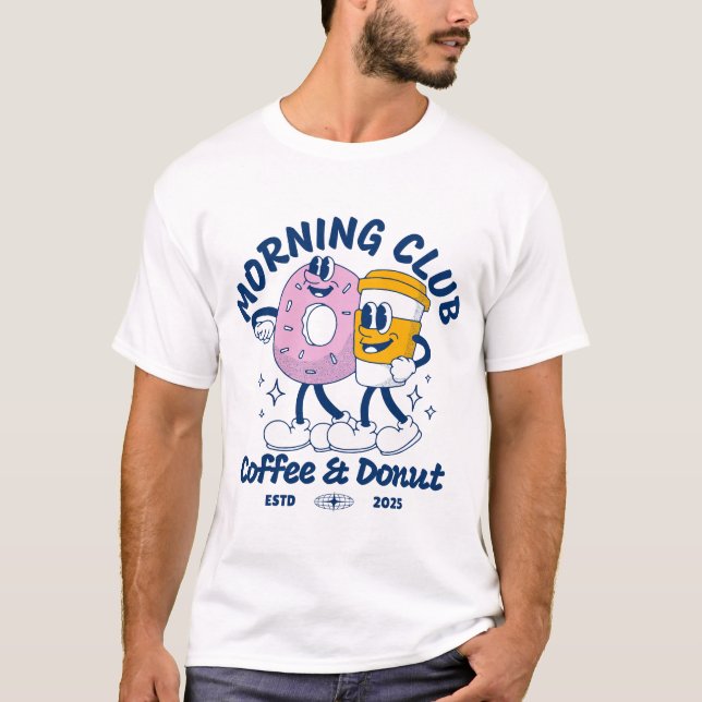 Kaffee und Donut! T-Shirt (Vorderseite)