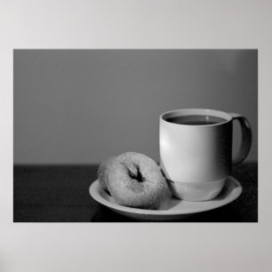 Kaffee und Donuts Poster