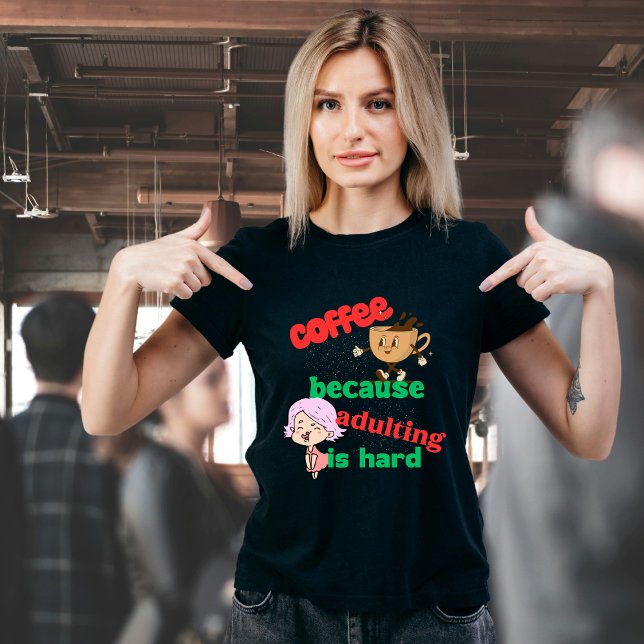 Kaffee und erwachsener T - Shirt (Von Creator hochgeladen)