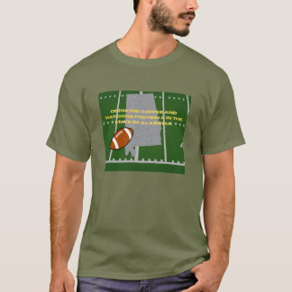 Kaffee und Football in Alabama T-Shirt