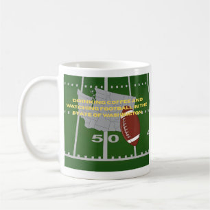 Kaffee und Football in Washington Kaffeetasse
