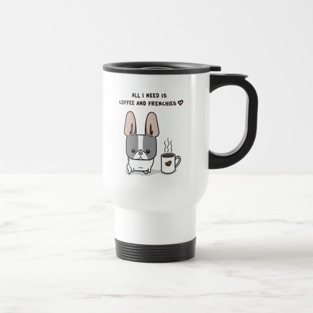 Kaffee und Franken Kaffee Tasse - Blaues Picknick  (Rechts)