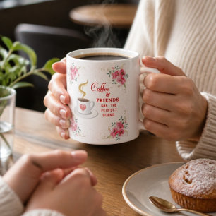 Kaffee und Freunde die perfekte Mischung Kaffeetasse