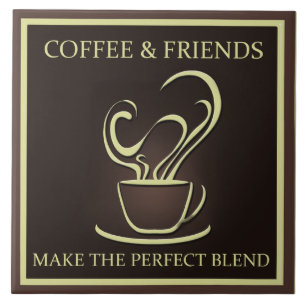 Kaffee und Freunde Fliese