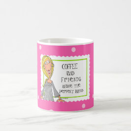 Kaffee und Freunde machen die perfekte Mischung Kaffeetasse
