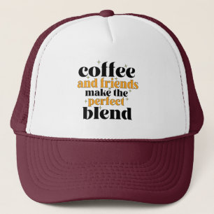 Kaffee und Freunde machen die perfekte Mischung Truckerkappe