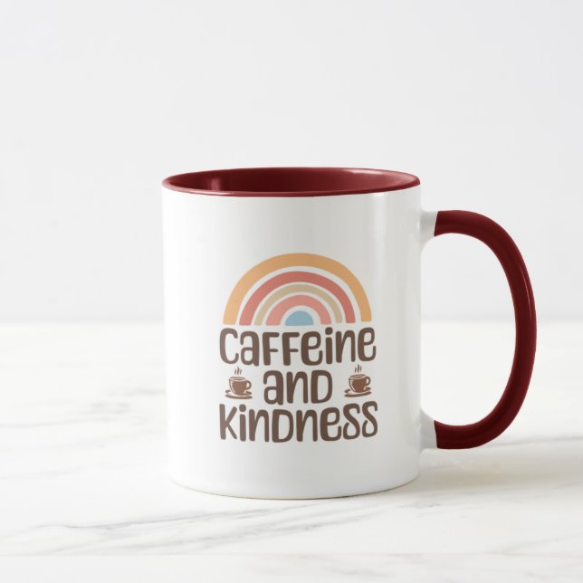 Kaffee und Freundlichkeit Tasse – Positive Kaffee- (Rechts)