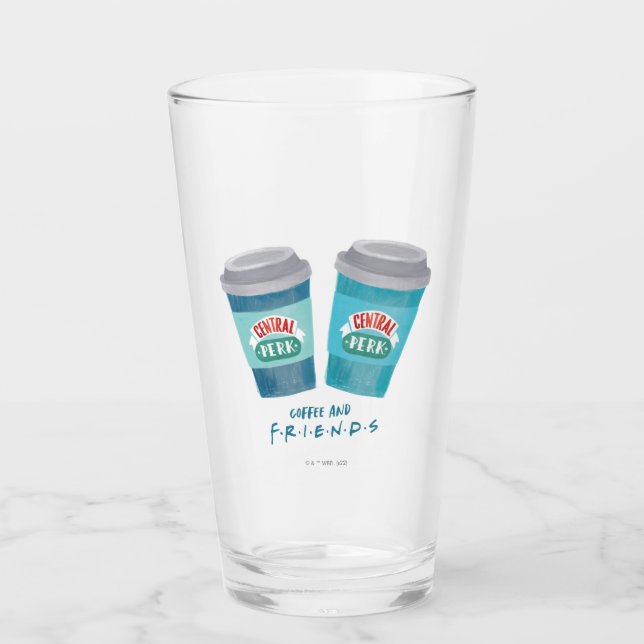 Kaffee und FRIENDS™ Glas (Vorderseite)