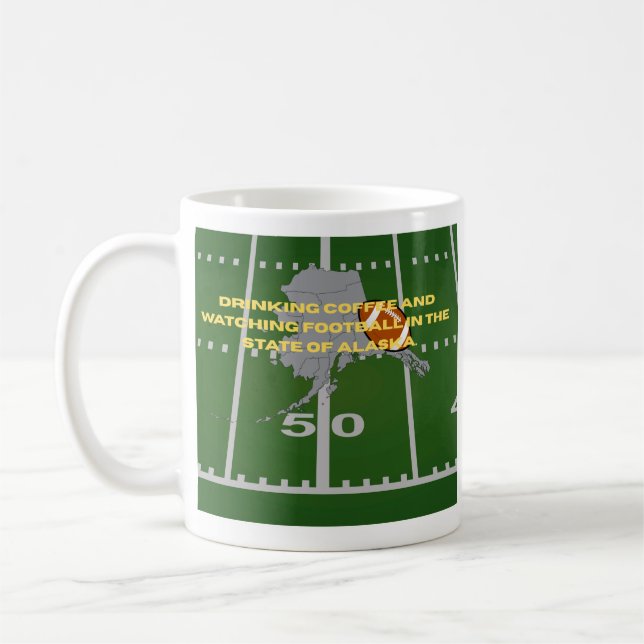 Kaffee und Fußball in Alaska  Kaffeetasse (Links)