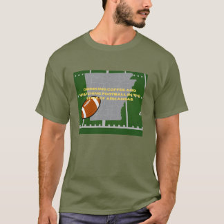 Kaffee und Fußball in Arkansas T-Shirt