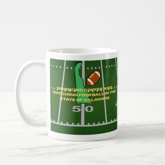 Kaffee und Fußball in Delaware  Kaffeetasse (Links)