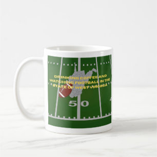 Kaffee und Fußball in West Virginia Kaffeetasse