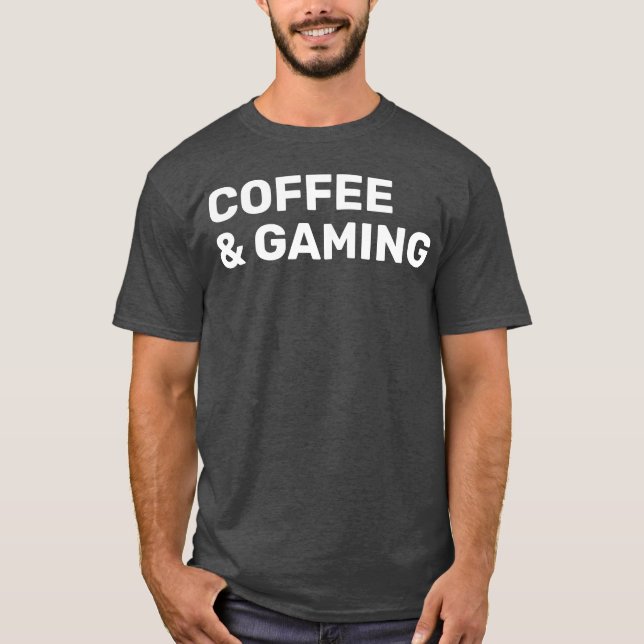 Kaffee und Gaming Vintag T-Shirt (Vorderseite)