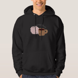 Kaffee und Gehirn sind das dynamische Duo! Hoodie