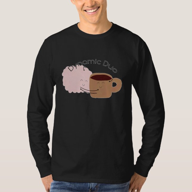 Kaffee und Gehirn sind das dynamische Duo! T-Shirt (Vorderseite)