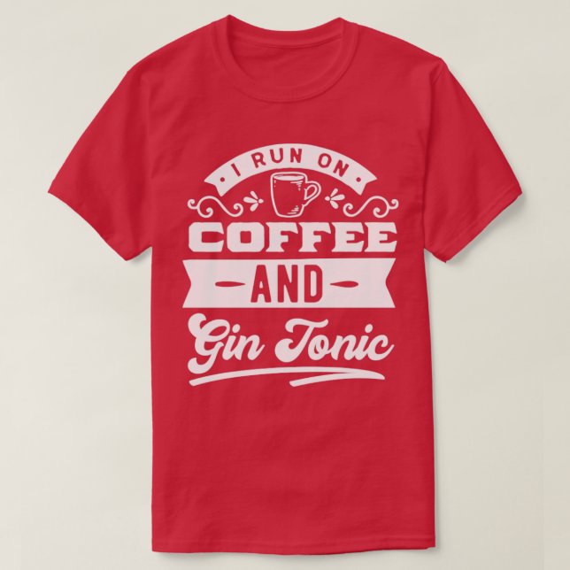Kaffee- und Getränkekonzept T-Shirt (Design vorne)