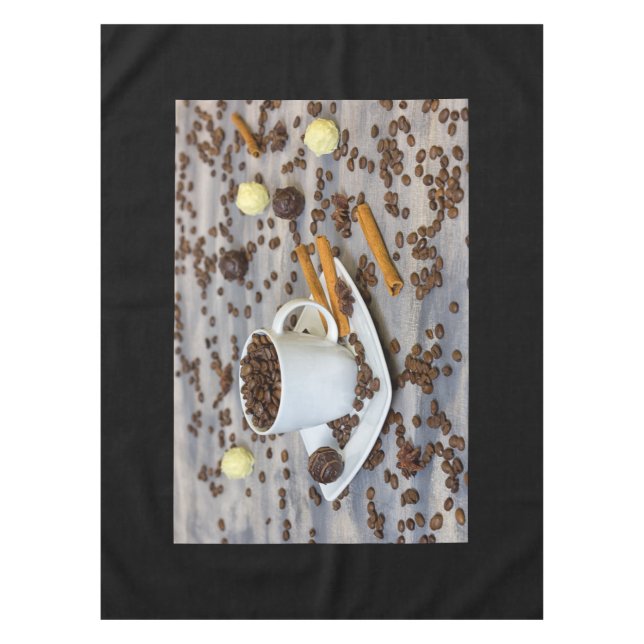 Kaffee und Gewürze Tischdecke (Vorderseite)