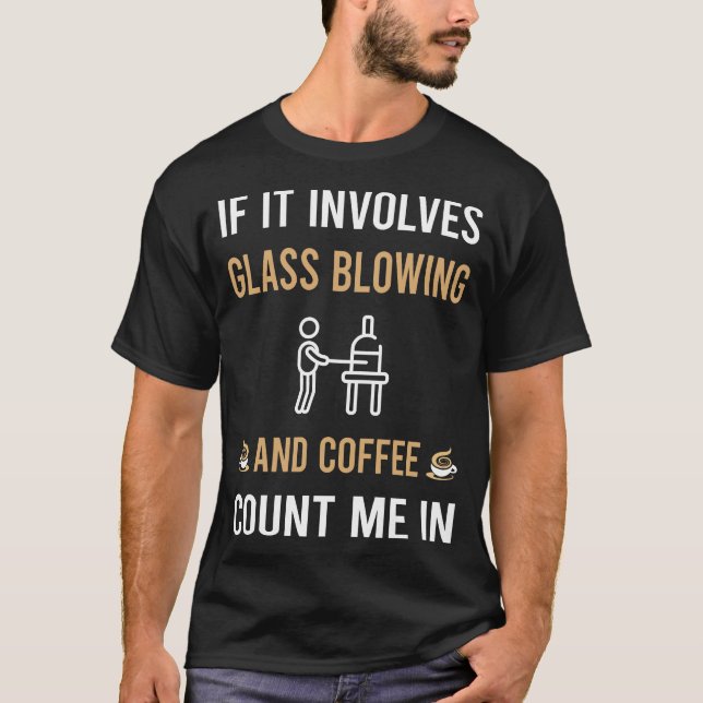 Kaffee und Glasbläser Glassmith Gaffer T-Shirt (Vorderseite)