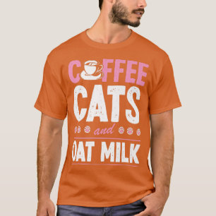 Kaffee- und Haferkatzen Pflanze auf der Grundlage  T-Shirt