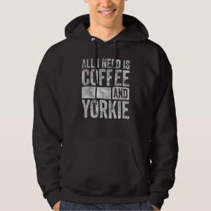 Kaffee und Hund alles, was ich brauche, ist Kaffee Hoodie