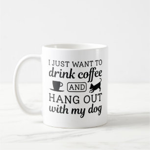 Kaffee und Hund Kaffeetasse