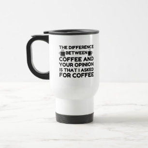 Kaffee und Ihre Meinung Reisebecher