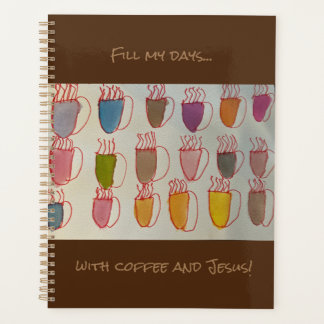 Kaffee und Jesus-Kalender Planer