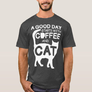 Kaffee und Katzen Beste Katze Vater Vatertag Espre T-Shirt