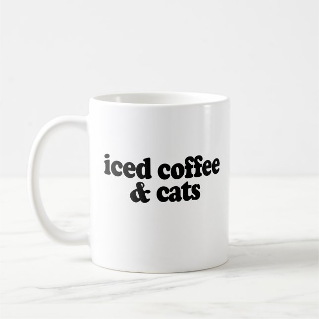 Kaffee und Katzen Kaffeetasse (Links)