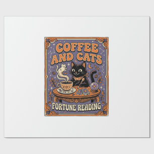 Kaffee Und Katzen Katze Teeblätter Kaffee Schicksa Geschenkpapier