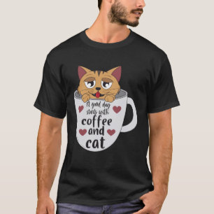 Kaffee und Katzen Mocha Espresso Cappuccino Breakf T-Shirt