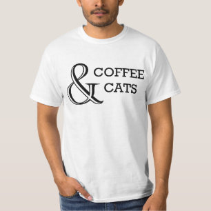 Kaffee und Katzen T-Shirt