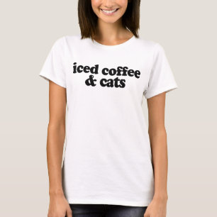 Kaffee und Katzen T-Shirt