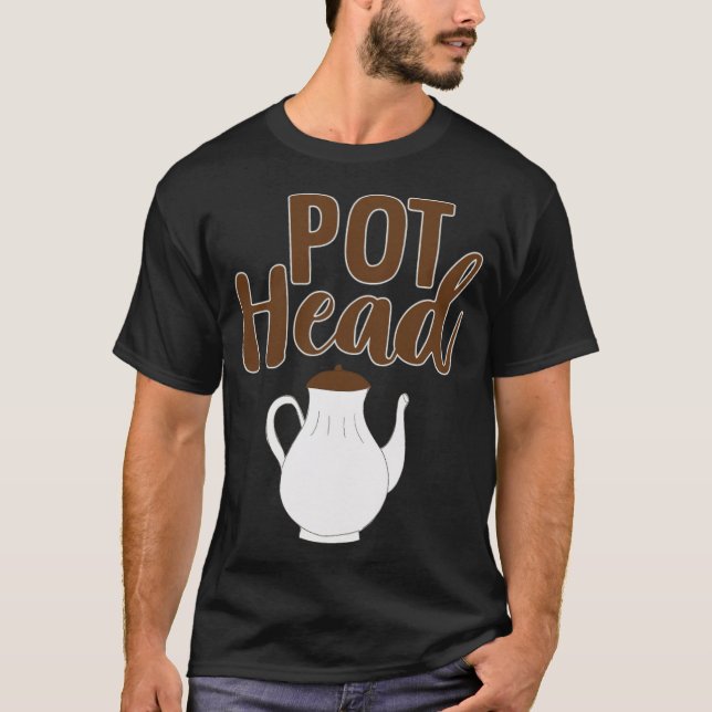 Kaffee und Katzenlatte T-Shirt (Vorderseite)
