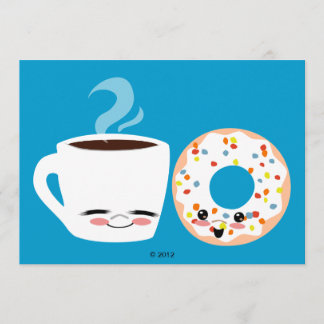 Kaffee-und Krapfen-Kumpel Einladung