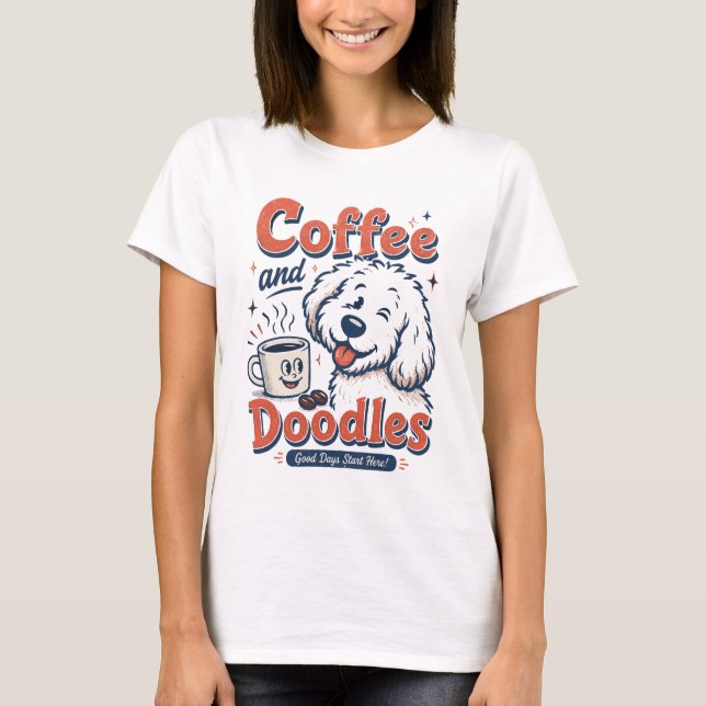Kaffee Und Kritzeleien T-Shirt (Vorderseite)