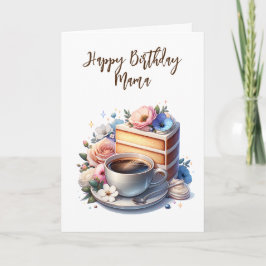 Kaffee und Kuchen | Happy Birthday Mama Karte