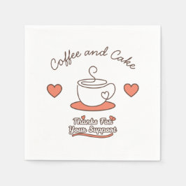 Kaffee und Kuchen Serviette
